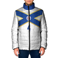 Scotland National Football Custom Padded Jacket Flag-Inspired White Tartan Version