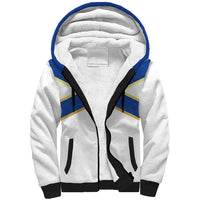 Scotland National Football Custom Sherpa Hoodie Flag-Inspired White Tartan Version