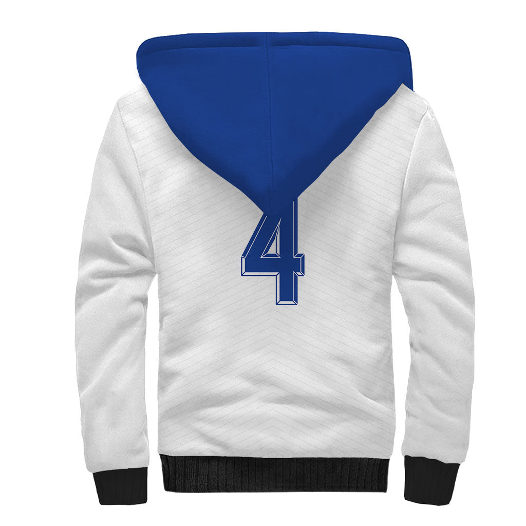 Scotland National Football Custom Sherpa Hoodie Flag-Inspired White Tartan Version