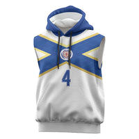 Scotland National Football Custom Sleeveless Hoodie Flag-Inspired White Tartan Version