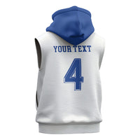 Scotland National Football Custom Sleeveless Hoodie Flag-Inspired White Tartan Version