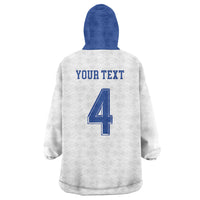 Scotland National Football Custom Wearable Blanket Hoodie Flag-Inspired White Tartan Version