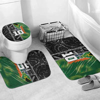 Custom Aotearoa South Africa Rugby Freedom Cup Bathroom Set Maori Silver Fern Art and Sporty Flag SA - Wonder Print Shop