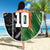 Custom Aotearoa South Africa Rugby Freedom Cup Beach Blanket Maori Silver Fern Art and Sporty Flag SA - Wonder Print Shop