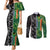 Custom Aotearoa South Africa Rugby Freedom Cup Couples Matching Mermaid Dress and Long Sleeve Button Shirt Maori Silver Fern Art and Sporty Flag SA - Wonder Print Shop
