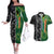 Custom Aotearoa South Africa Rugby Freedom Cup Couples Matching Off The Shoulder Long Sleeve Dress and Hawaiian Shirt Maori Silver Fern Art and Sporty Flag SA - Wonder Print Shop