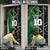 Custom Aotearoa South Africa Rugby Freedom Cup Door Cover Maori Silver Fern Art and Sporty Flag SA - Wonder Print Shop