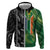 Custom Aotearoa South Africa Rugby Freedom Cup Hoodie Maori Silver Fern Art and Sporty Flag SA - Wonder Print Shop