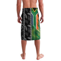 Custom Aotearoa South Africa Rugby Freedom Cup Lavalava Maori Silver Fern Art and Sporty Flag SA - Wonder Print Shop
