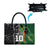 Custom Aotearoa South Africa Rugby Freedom Cup Leather Bag Maori Silver Fern Art and Sporty Flag SA - Wonder Print Shop