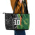 Custom Aotearoa South Africa Rugby Freedom Cup Leather Tote Bag Maori Silver Fern Art and Sporty Flag SA - Wonder Print Shop