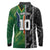 Custom Aotearoa South Africa Rugby Freedom Cup Long Sleeve Polo Shirt Maori Silver Fern Art and Sporty Flag SA - Wonder Print Shop