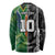 Custom Aotearoa South Africa Rugby Freedom Cup Long Sleeve Shirt Maori Silver Fern Art and Sporty Flag SA - Wonder Print Shop