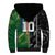Custom Aotearoa South Africa Rugby Freedom Cup Sherpa Hoodie Maori Silver Fern Art and Sporty Flag SA - Wonder Print Shop