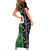 Custom Aotearoa South Africa Rugby Freedom Cup Short Sleeve Bodycon Dress Maori Silver Fern Art and Sporty Flag SA - Wonder Print Shop