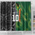 Custom Aotearoa South Africa Rugby Freedom Cup Shower Curtain Maori Silver Fern Art and Sporty Flag SA - Wonder Print Shop