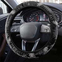 Aotearoa South Africa Rugby Freedom Cup Steering Wheel Cover Maori Silver Fern Art and Sporty Flag SA - Wonder Print Shop