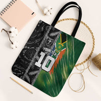 Custom Aotearoa South Africa Rugby Freedom Cup Tote Bag Maori Silver Fern Art and Sporty Flag SA - Wonder Print Shop