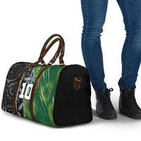Custom Aotearoa South Africa Rugby Freedom Cup Travel Bag Maori Silver Fern Art and Sporty Flag SA - Wonder Print Shop