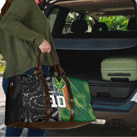 Custom Aotearoa South Africa Rugby Freedom Cup Travel Bag Maori Silver Fern Art and Sporty Flag SA - Wonder Print Shop