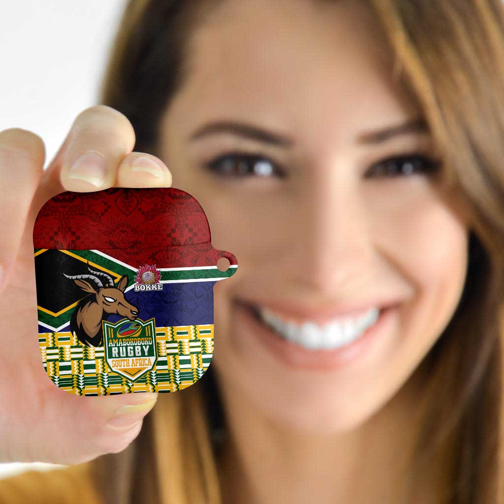 South Africa Rugby AirPods Case Go Bokke-Amabokoboko Spirit - Wonder Print Shop