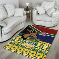South Africa Rugby Area Rug Go Bokke-Amabokoboko Spirit - Wonder Print Shop