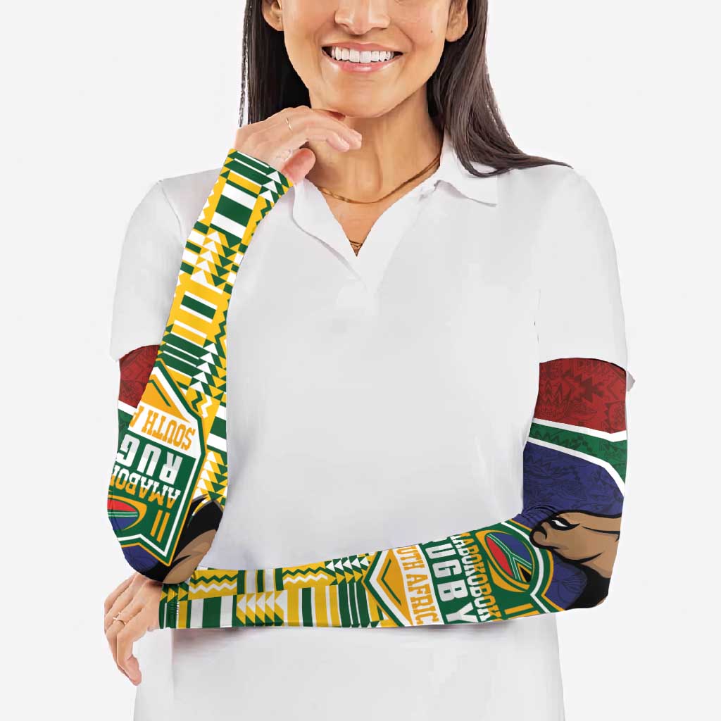 South Africa Rugby Arm Sleeves Go Bokke-Amabokoboko Spirit - Wonder Print Shop