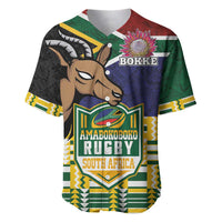 South Africa Rugby Baseball Jersey Go Bokke-Amabokoboko Spirit - Wonder Print Shop
