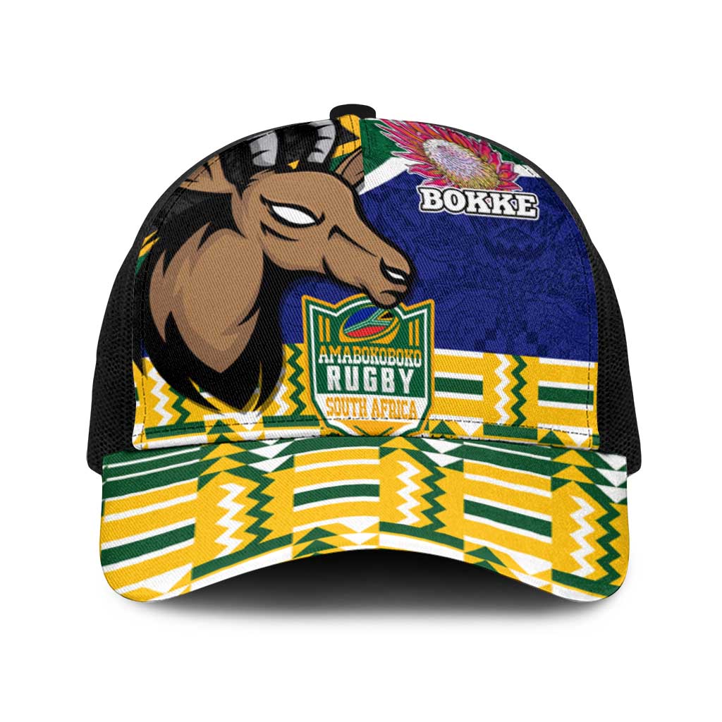 South Africa Rugby Baseball Net Cap Go Bokke-Amabokoboko Spirit - Wonder Print Shop