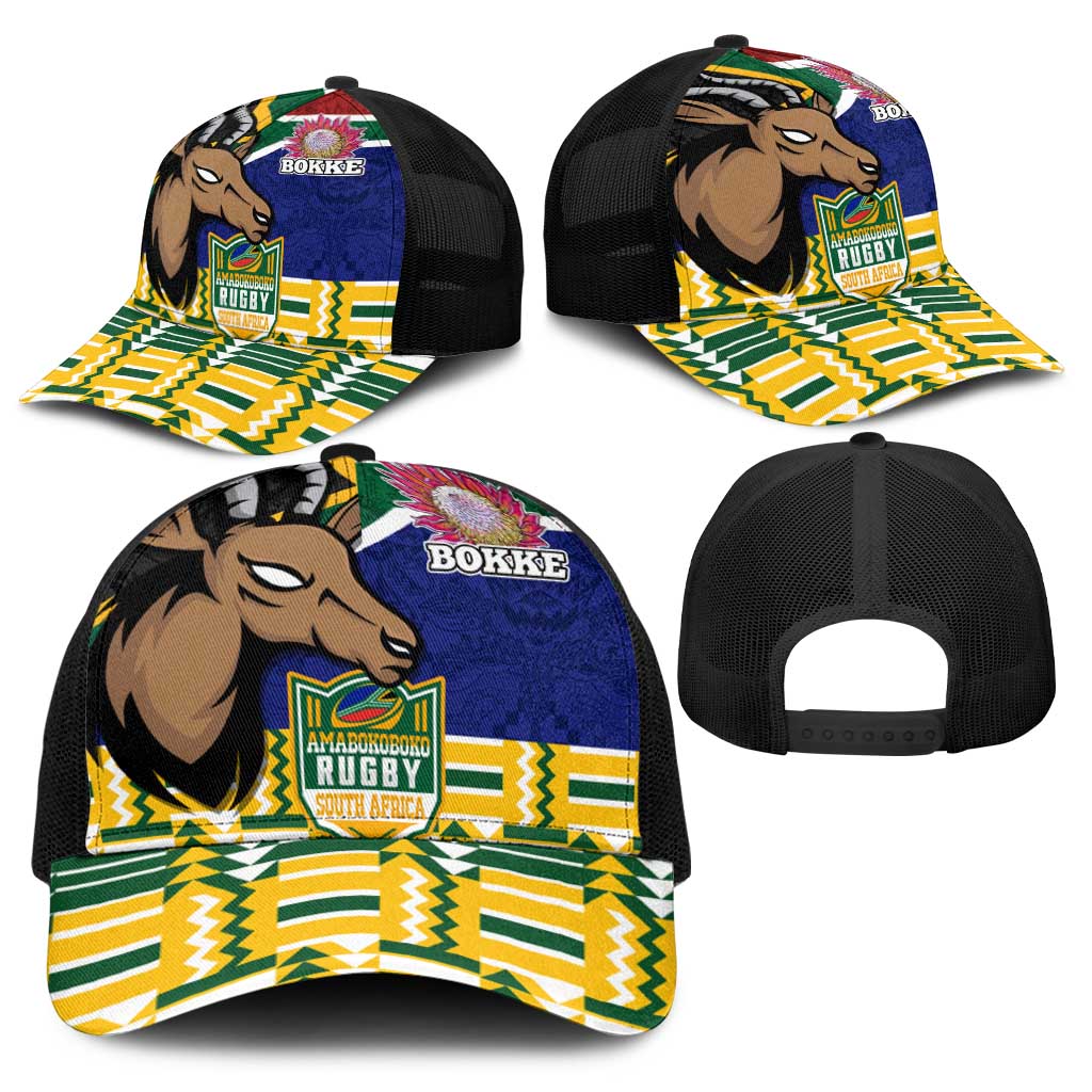 South Africa Rugby Baseball Net Cap Go Bokke-Amabokoboko Spirit - Wonder Print Shop