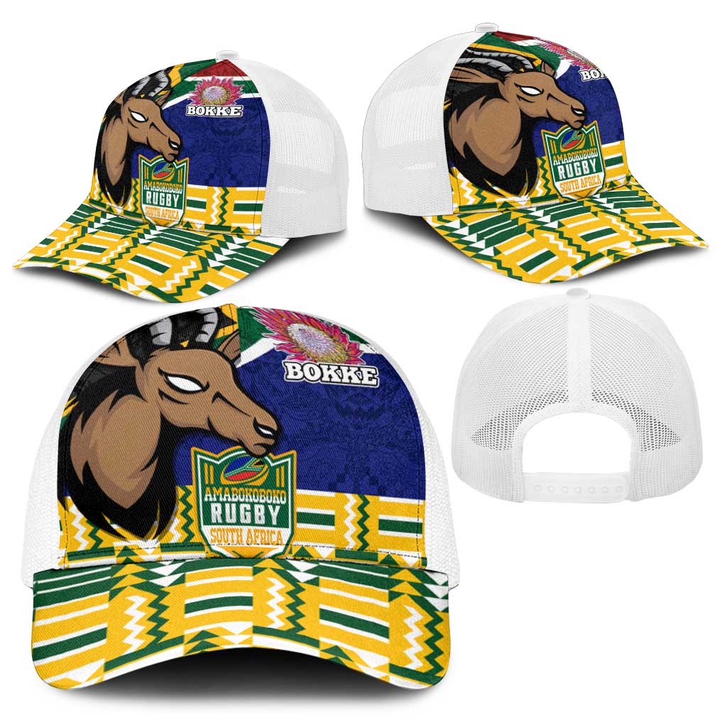 South Africa Rugby Baseball Net Cap Go Bokke-Amabokoboko Spirit - Wonder Print Shop