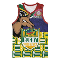 South Africa Rugby Basketball Jersey Go Bokke-Amabokoboko Spirit - Wonder Print Shop