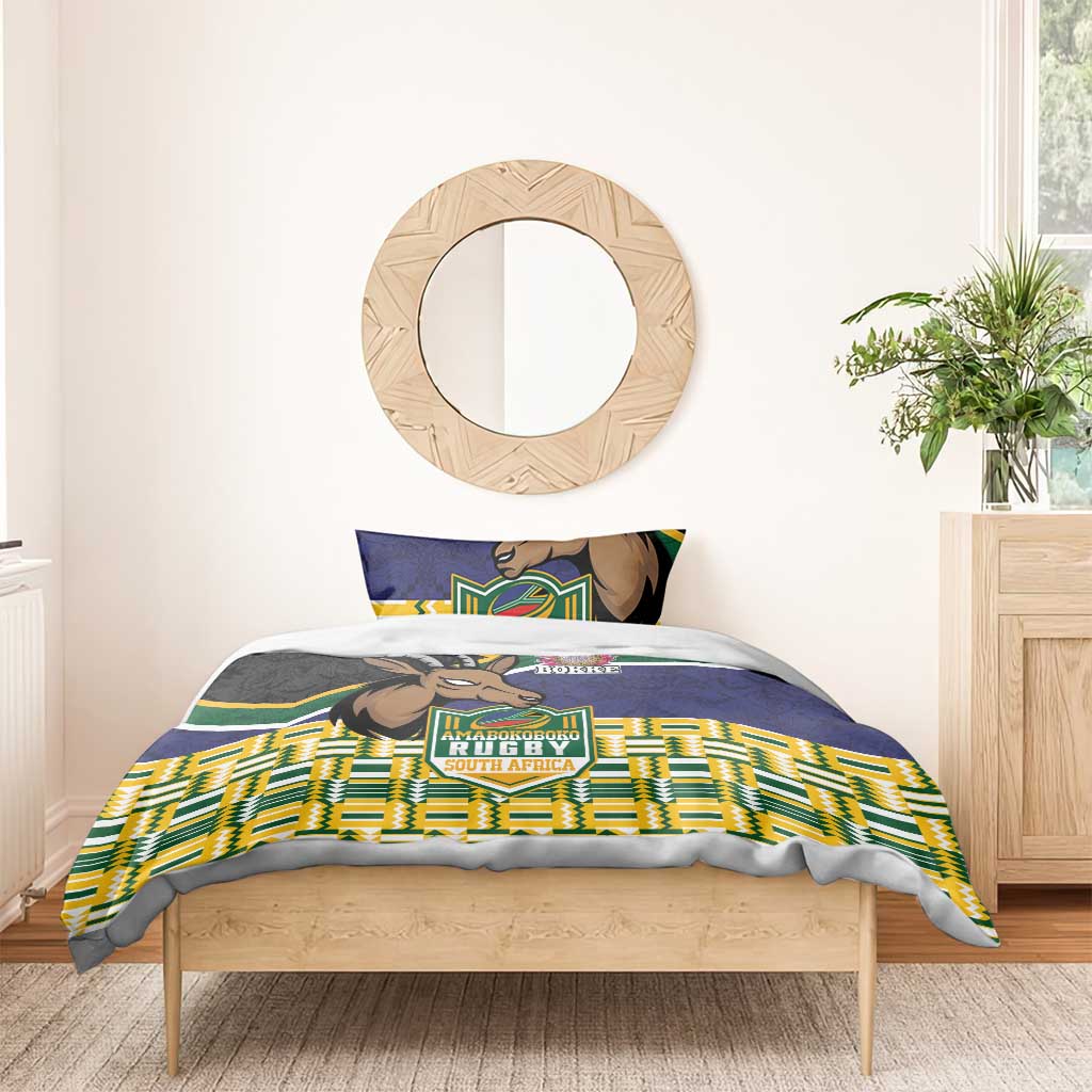 South Africa Rugby Bedding Set Go Bokke-Amabokoboko Spirit - Wonder Print Shop