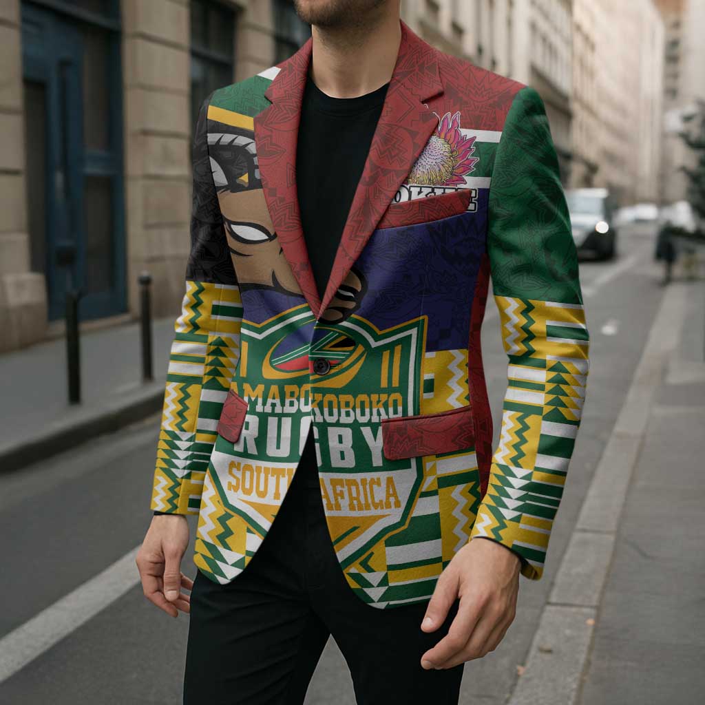 South Africa Rugby Blazer Go Bokke-Amabokoboko Spirit - Wonder Print Shop