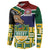 South Africa Rugby Button Sweatshirt Go Bokke-Amabokoboko Spirit - Wonder Print Shop