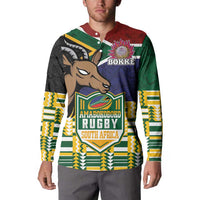 South Africa Rugby Button Sweatshirt Go Bokke-Amabokoboko Spirit - Wonder Print Shop