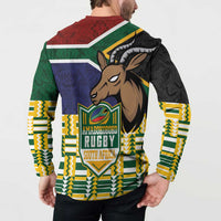 South Africa Rugby Button Sweatshirt Go Bokke-Amabokoboko Spirit - Wonder Print Shop
