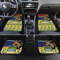 South Africa Rugby Car Mats Go Bokke-Amabokoboko Spirit - Wonder Print Shop
