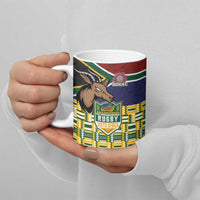 South Africa Rugby Ceramic Mug Go Bokke-Amabokoboko Spirit - Wonder Print Shop