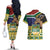 South Africa Rugby Couples Matching Off The Shoulder Long Sleeve Dress and Hawaiian Shirt Go Bokke-Amabokoboko Spirit - Wonder Print Shop