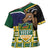 South Africa Rugby Cross Shoulder Shirt Go Bokke-Amabokoboko Spirit - Wonder Print Shop