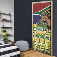 South Africa Rugby Door Cover Go Bokke-Amabokoboko Spirit - Wonder Print Shop