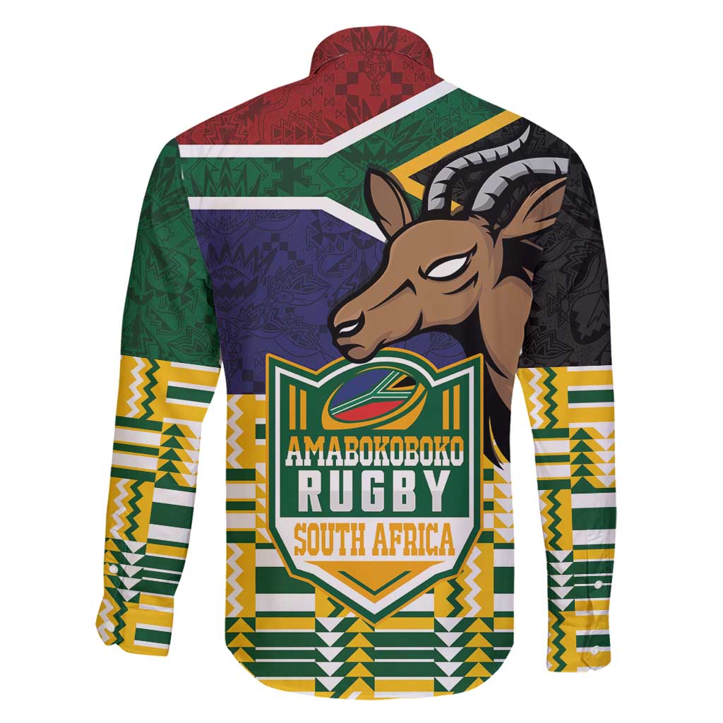 South Africa Rugby Family Matching Mermaid Dress and Hawaiian Shirt Go Bokke-Amabokoboko Spirit - Wonder Print Shop