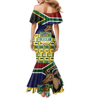 South Africa Rugby Family Matching Mermaid Dress and Hawaiian Shirt Go Bokke-Amabokoboko Spirit - Wonder Print Shop