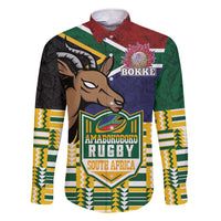 South Africa Rugby Family Matching Short Sleeve Bodycon Dress and Hawaiian Shirt Go Bokke-Amabokoboko Spirit - Wonder Print Shop
