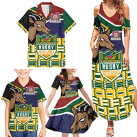 South Africa Rugby Family Matching Summer Maxi Dress and Hawaiian Shirt Go Bokke-Amabokoboko Spirit - Wonder Print Shop