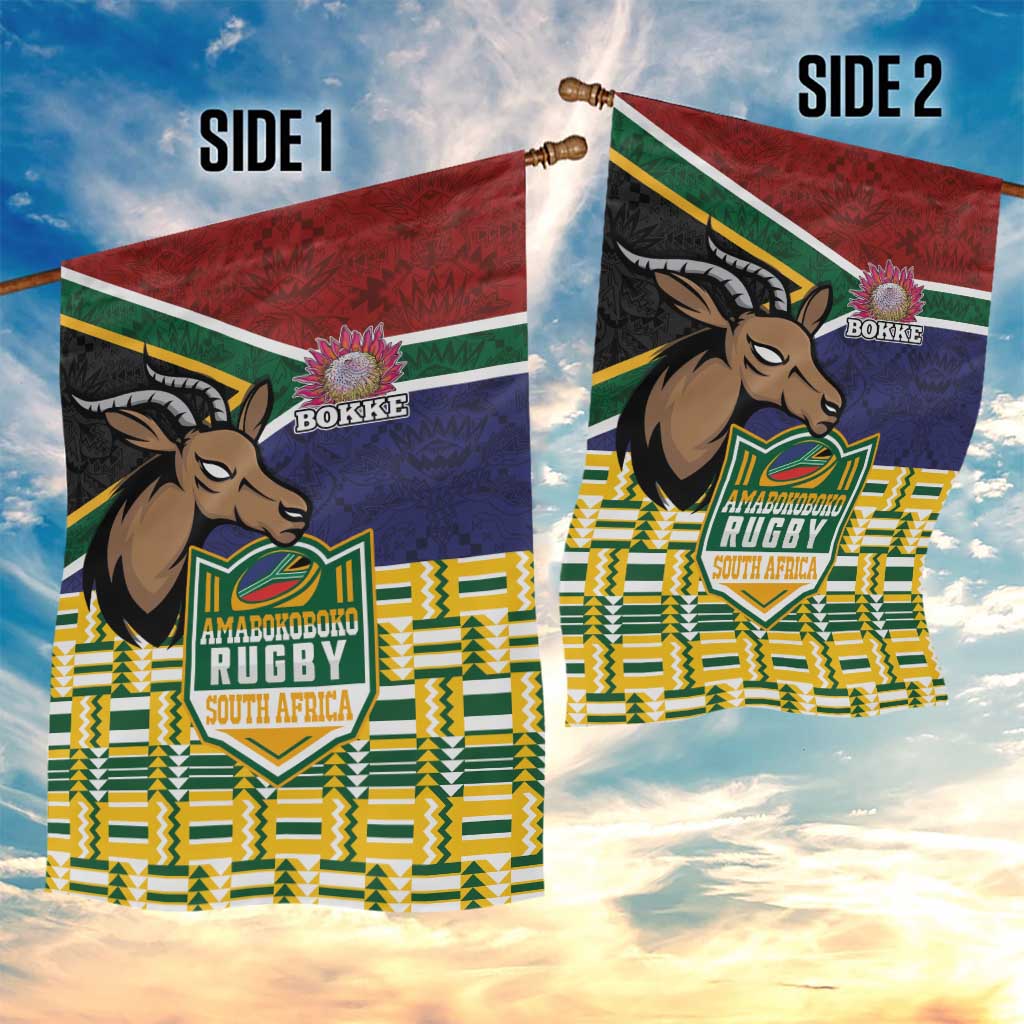 South Africa Rugby Garden Flag Go Bokke-Amabokoboko Spirit - Wonder Print Shop