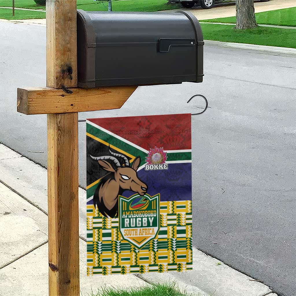 South Africa Rugby Garden Flag Go Bokke-Amabokoboko Spirit - Wonder Print Shop