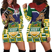 South Africa Rugby Hoodie Dress Go Bokke-Amabokoboko Spirit - Wonder Print Shop