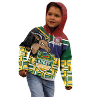 South Africa Rugby Kid Hoodie Go Bokke-Amabokoboko Spirit - Wonder Print Shop